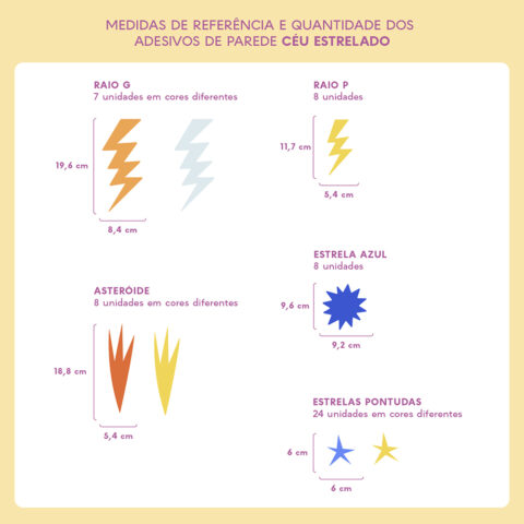 Adesivo de Parede Decoração - Noite Estrelada