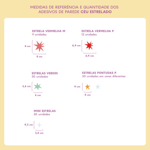 Adesivo de Parede Decoração - Noite Estrelada