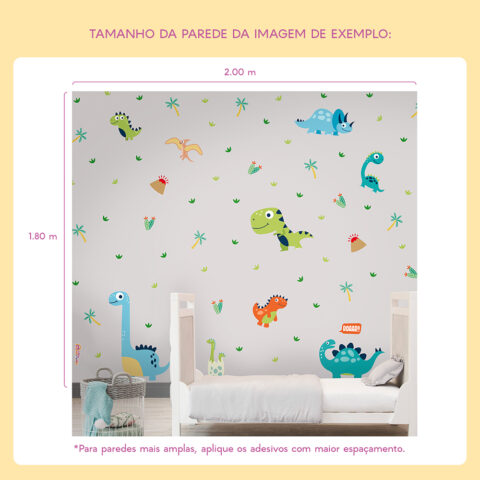 Adesivo de Parede Decoração - Dinossauros