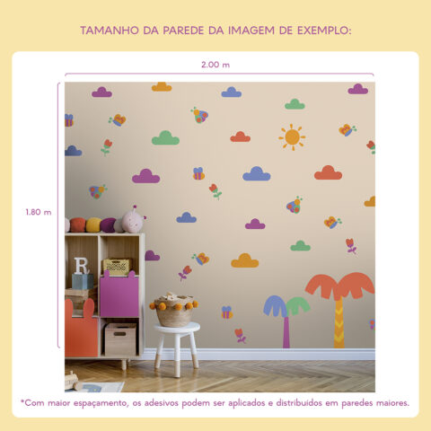 Adesivo de Parede Decoração - Universo Cores